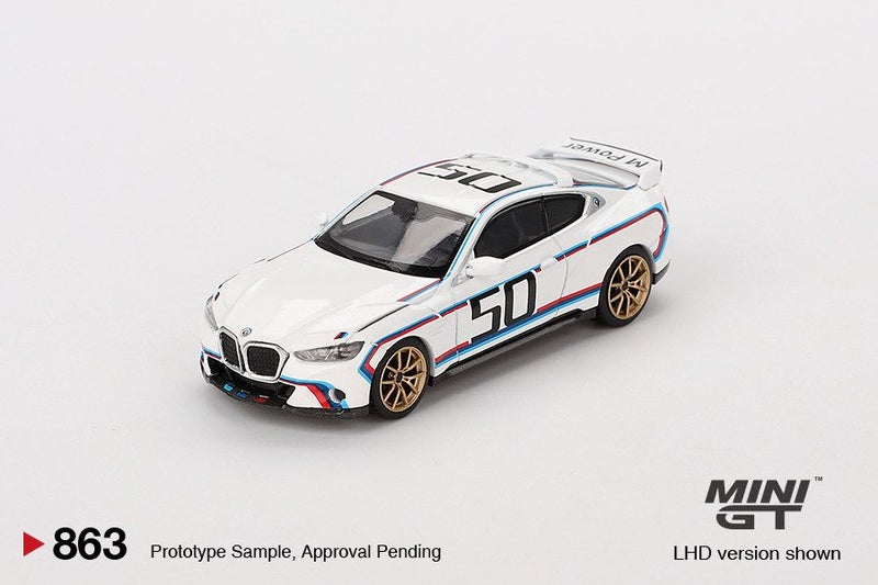 Mini GT BMW 3.0 CSL White Carousel 2