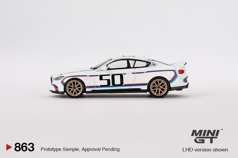 Mini GT BMW 3.0 CSL White Carousel 4