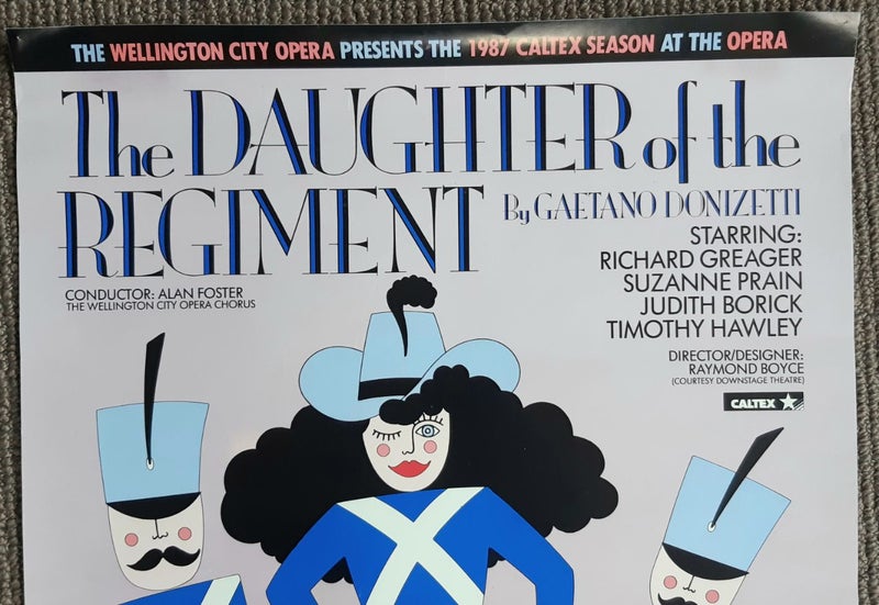 Wgtn city Opera Daughter of the regiment Poster 1987 Carousel 2