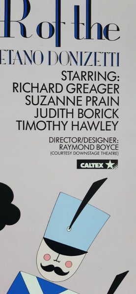 Wgtn city Opera Daughter of the regiment Poster 1987 Carousel 5