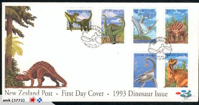 NZ FDC - 1993 Dinosaurs Set (6) - $3 Buy Now Carousel 1