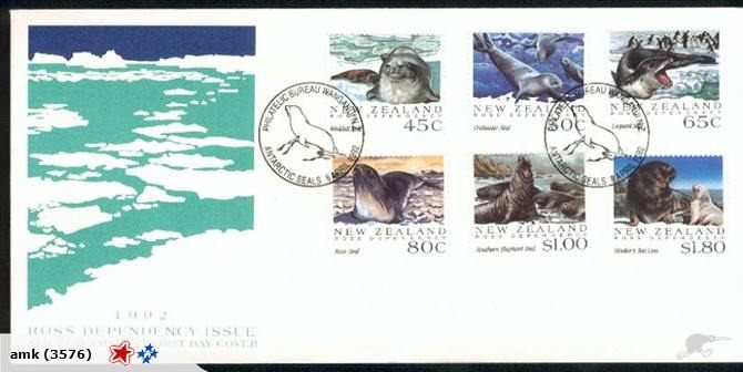 NZ FDC - 1992 Antarctic Seals Set (6) - $2.50 Buy Now Carousel 1