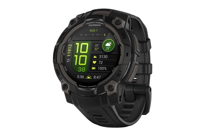 Garmin Instinct 3 AMOLED Smart Sports Watch (Black with Black Band, 45mm) Carousel 1