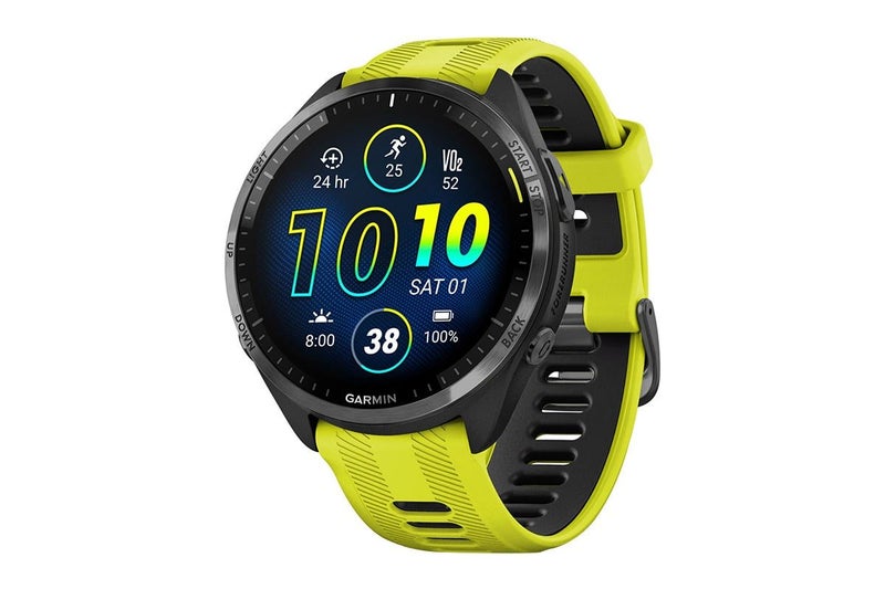 Garmin Forerunner 965 Smart Sports Watch (Carbon Grey DLC Titanium with Amp Carousel 1