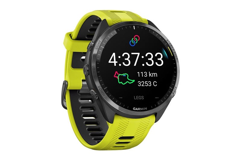 Garmin Forerunner 965 Smart Sports Watch (Carbon Grey DLC Titanium with Amp Carousel 2