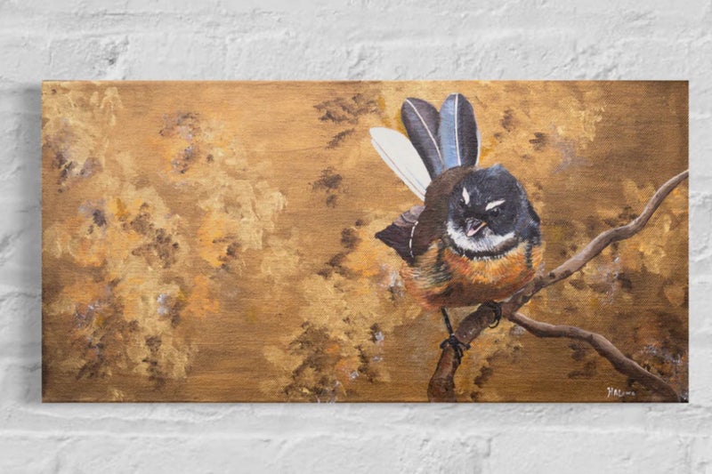 Piwakawaka's golden dance Carousel 1