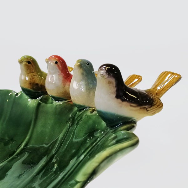 Ceramic Bird Leaf Bowl - 34cm Carousel 2