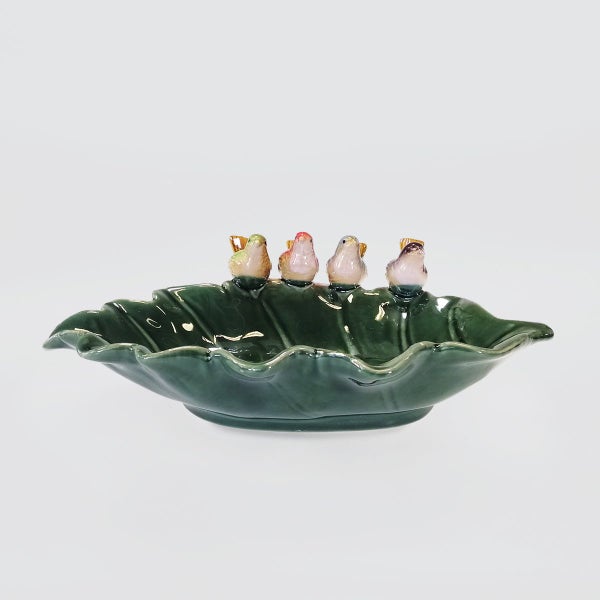 Ceramic Bird Leaf Bowl - 34cm Carousel 3