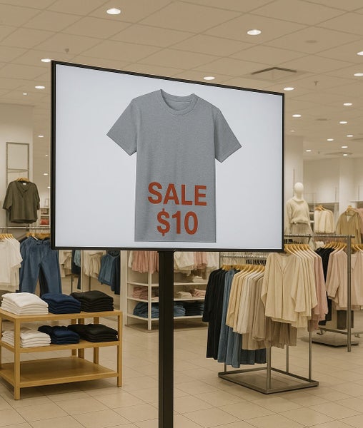 Panasonic Smart TV" TV + Heavy-Duty Adjustable Stand – Ex Retail Display Carousel 1