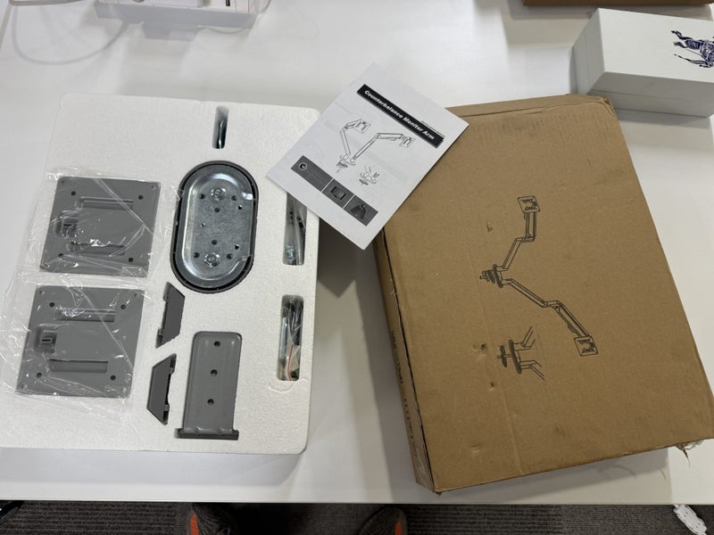 Dual Counterbalance Monitor Arm – – VESA Mount – New in Box Carousel 3
