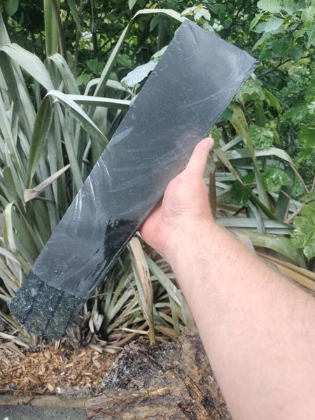 semi Nephrite greenstone killing weapon Slab 46cm Carousel 1