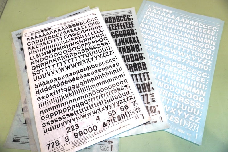 LETRASET RUB DOWN LETTERING64361584621955110