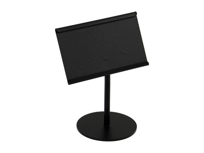 11cm Black Stainless Steel Table Number Stand with Card Slot Carousel 1