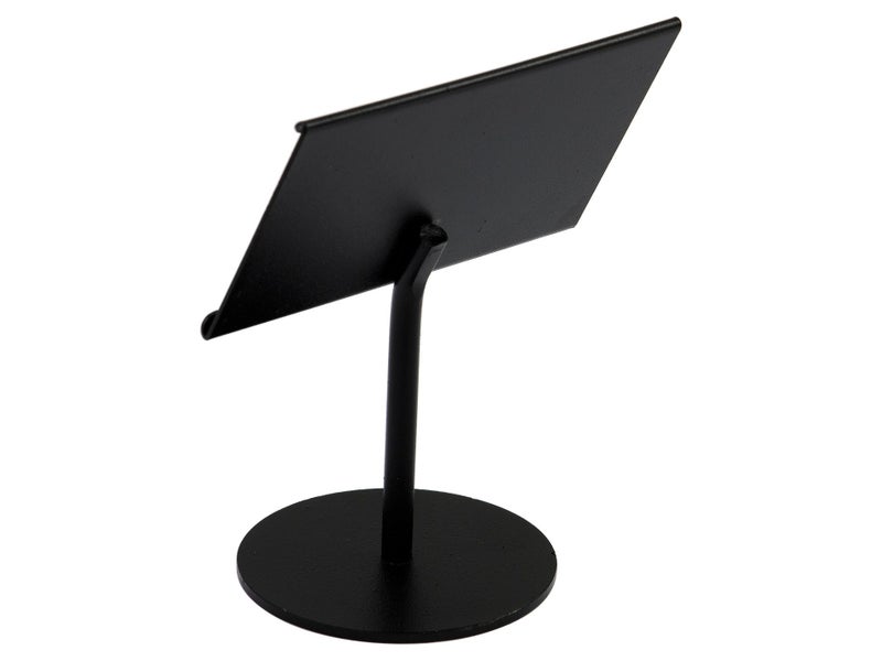 11cm Black Stainless Steel Table Number Stand with Card Slot Carousel 2