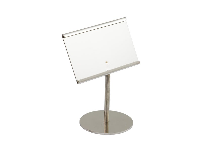 11cm Stainless Steel Table Number Stand with Card Slot Carousel 1