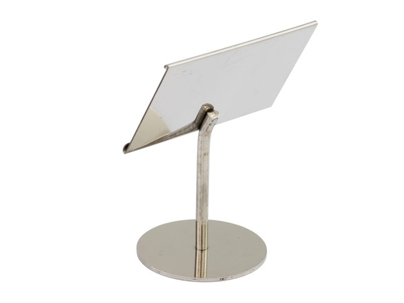 11cm Stainless Steel Table Number Stand with Card Slot Carousel 2