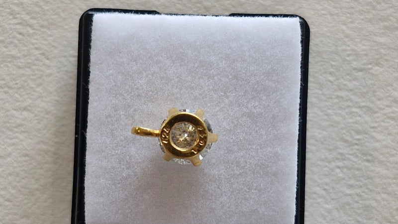 $1 RES * RRP $7,000.00 * 1.04ct DIAMOND Necklace Pendant NZ VALUATION 24KT GOLD64361975327617114