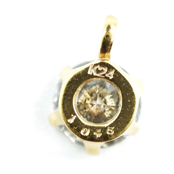 $1 RES * RRP $7,000.00 * 1.04ct DIAMOND Necklace Pendant NZ VALUATION 24KT GOLD64361975327617113