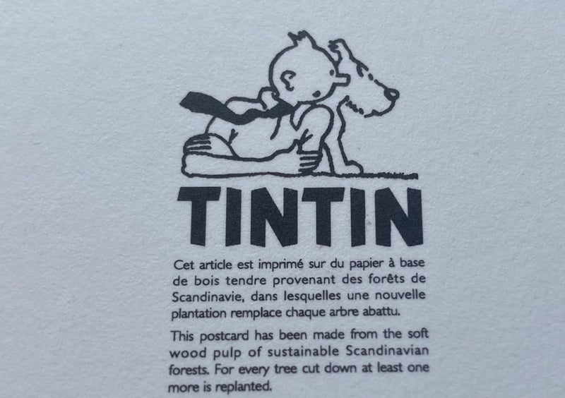 4 TINTIN POSTCARDS - $10 BUY NOW The Adventures of Tintin COLLECTABLE POST CARDS Carousel 7