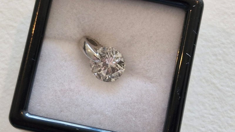 $1 RES * RRP $7,100.00 * 1.02ct DIAMOND Necklace Pendant NZ VALUATION PLATINUM Carousel 1