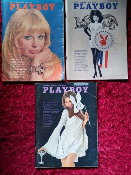 US Vintage Playboys X 3 1968 issues. Carousel 1