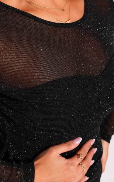 By Amica Mesh Dress Size - 14 NWT Carousel 5