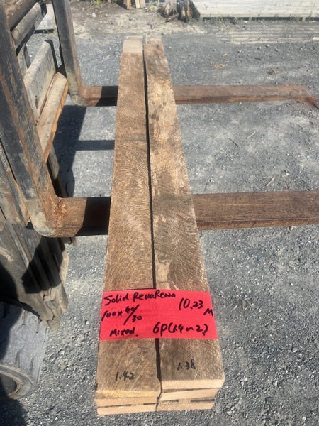 10.23 LM Solid Rewarewa Timber Boards – Mixed 90/100×30/40mm (Kiln-Dried)64362702431235111