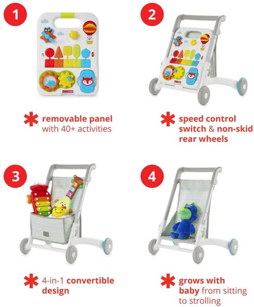 Skip Hop: Explore & More Grow Along 4-in-1 Activity Walker Carousel 5