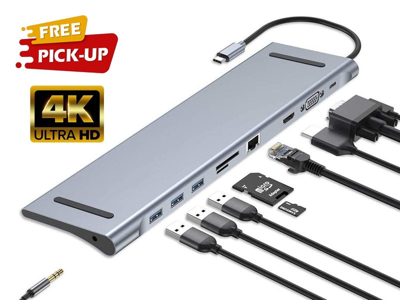 10in1 USB Type C Hub Memory Card Reader (Over Stocked) Carousel 1