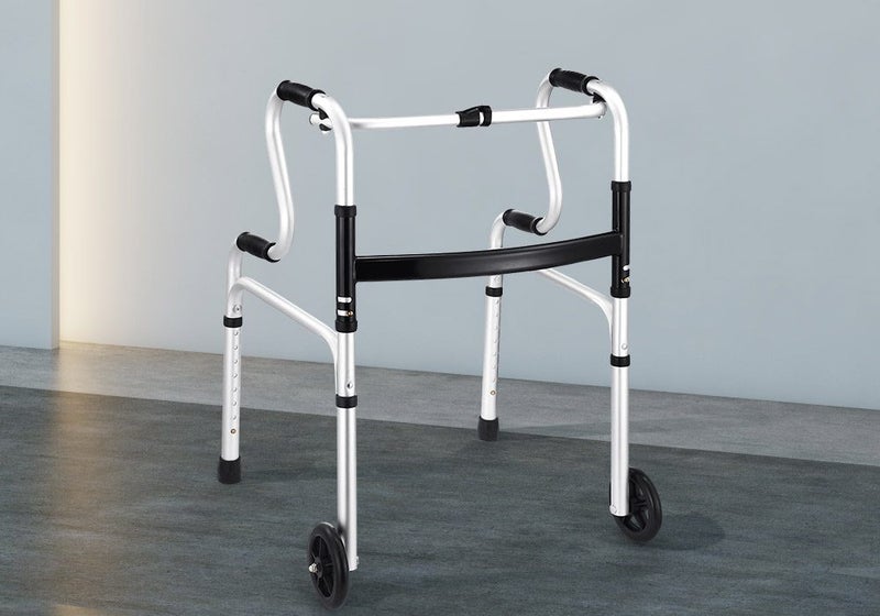 Medical Walker Mobility Walking Frame Rolling Wheels Carousel 2