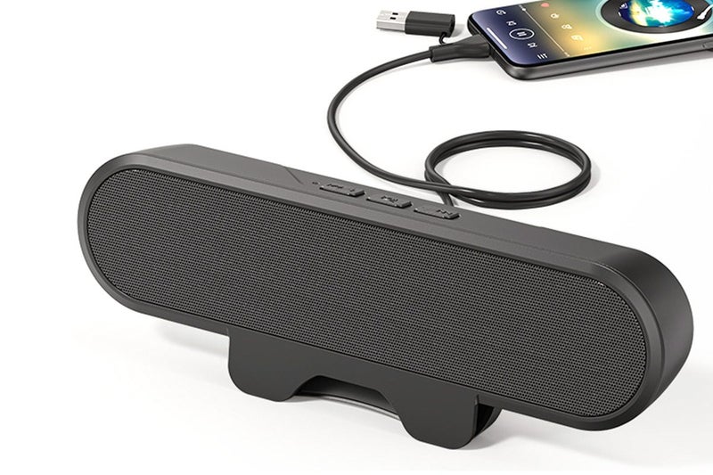 USB Clip-On Speaker 10W High Power Portable Soundbar Carousel 9