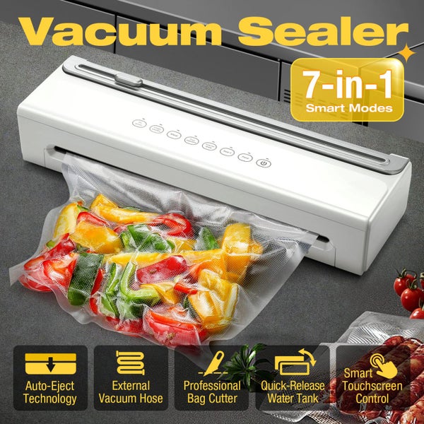 Maxkon 7in1 Vacuum Sealer Machine Food Saver Kitchen Fresh Dry Wet Storage 62kPa Carousel 1