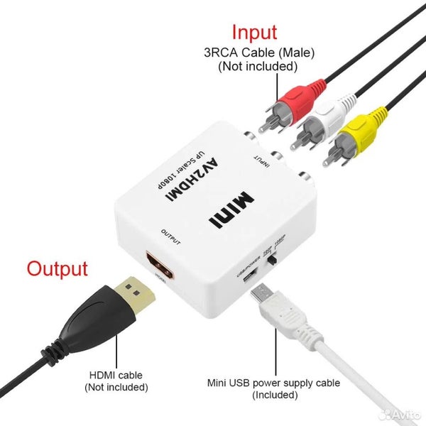 RCA AV to HDMI Video Audio Converter Snap Deal Carousel 1