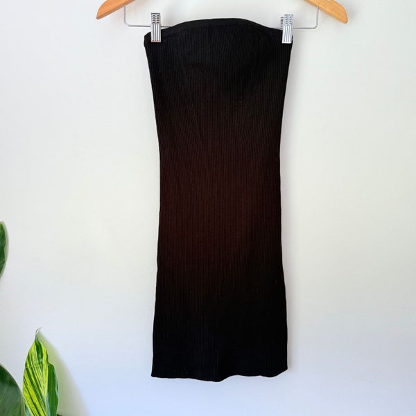 Glassons Ribbed Strapless Mini Dress - Size XS Carousel 1