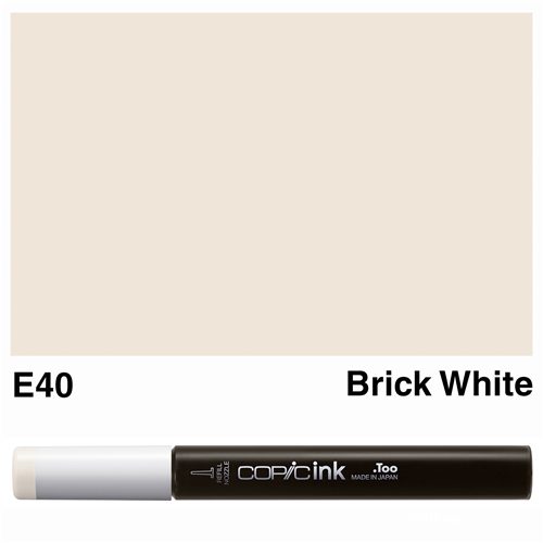 Copic Ink Bottle (New) E40 Brick White Carousel 1