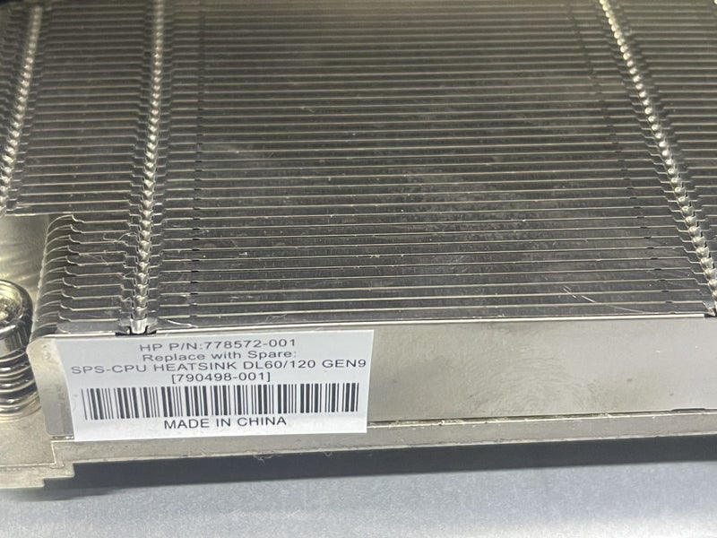 HP 790498-001 Processor Heatsink For Proliant Dl160/120 GEN9 Carousel 2