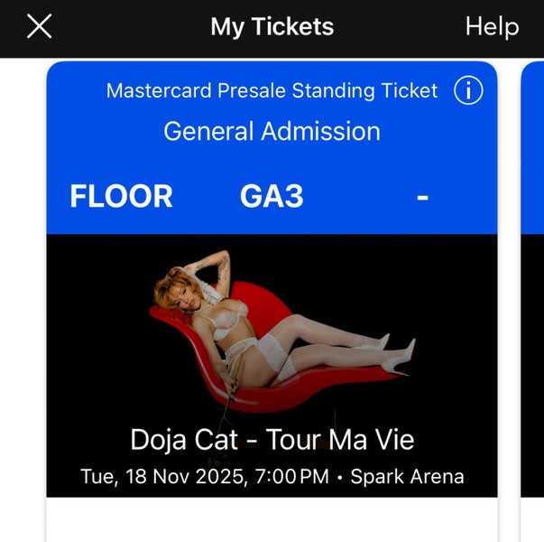 Doja Cat - Tour Ma Vie GA Standing tickets x264371066714370110
