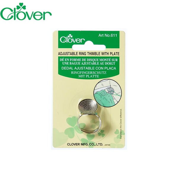 Clover Adjustable Ring Thimble with Plate Carousel 1