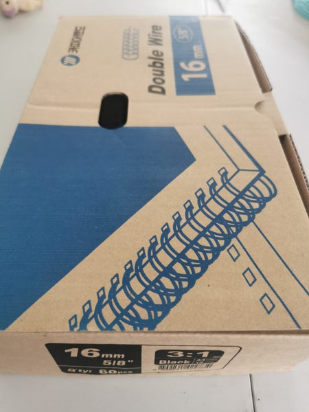 16mm 3:1 Black Wire Binds Carousel 1