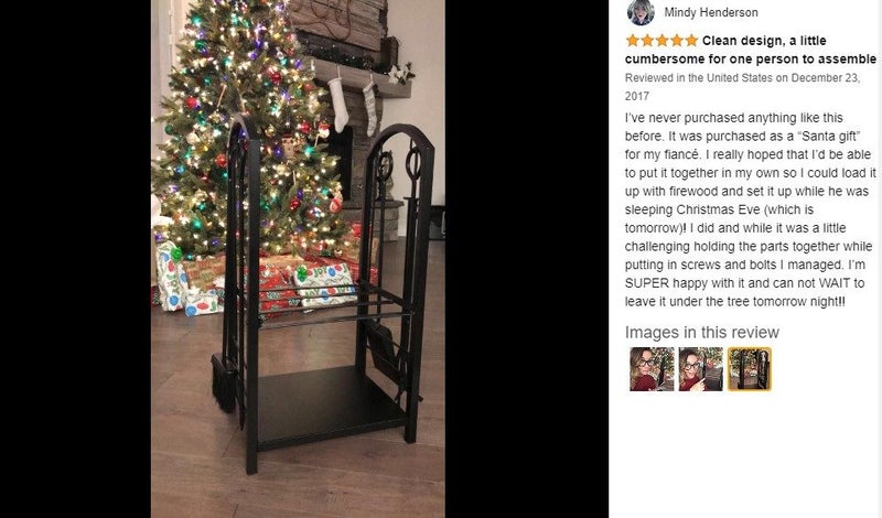 Steel 2-Tier Firewood Rack Fireplace Shovel Tools Set *Local STOCK NOW* Carousel 2