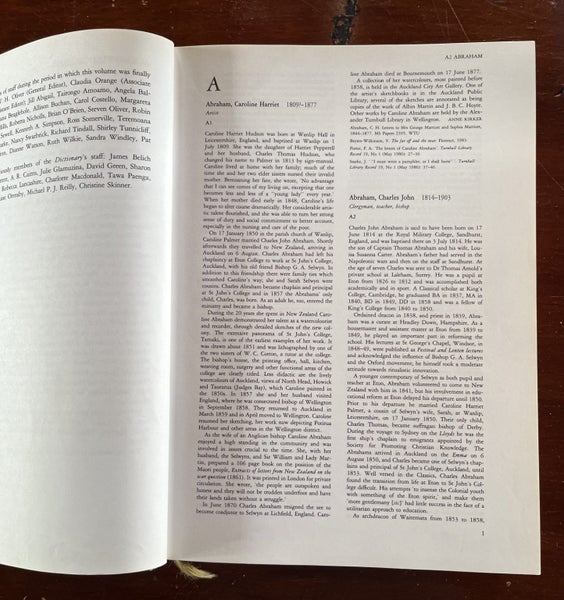 The Dictionary Of New Zealand Biography - 5 volumes64371503694849113