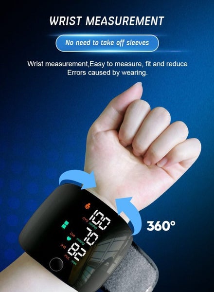 Wrist Blood Pressure Monitor - Portable Automatic BP Cuff with LED Screen #EG120 Carousel 13