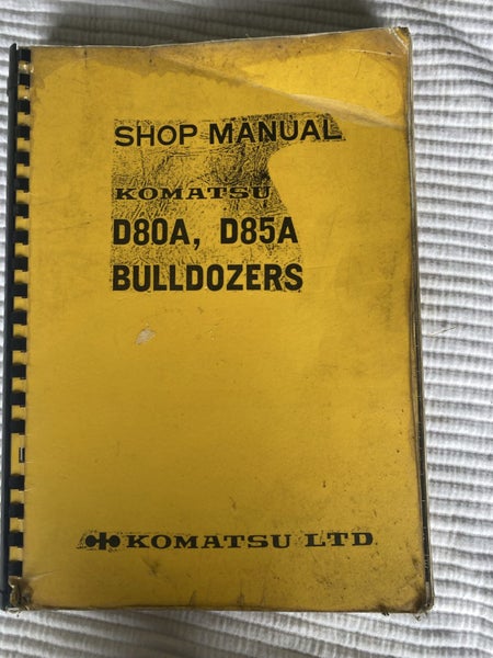 Komatsu D80 shop manual Carousel 1