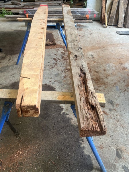 Two Solid Ancient Swamp Kauri Timber Beams64372206991363112