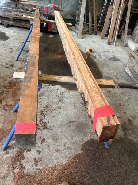 Two Solid Ancient Swamp Kauri Timber Beams64372206991363111