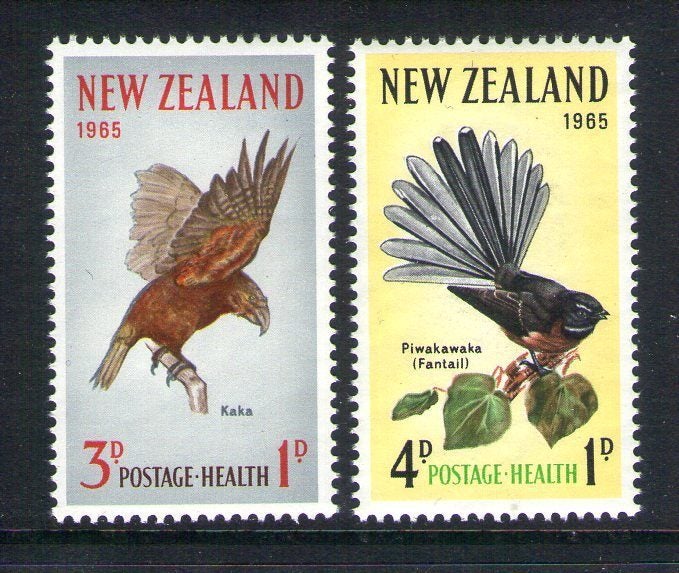 0831/2. NZ - 1965 Health/Birds Set (2) - UHM Carousel 1