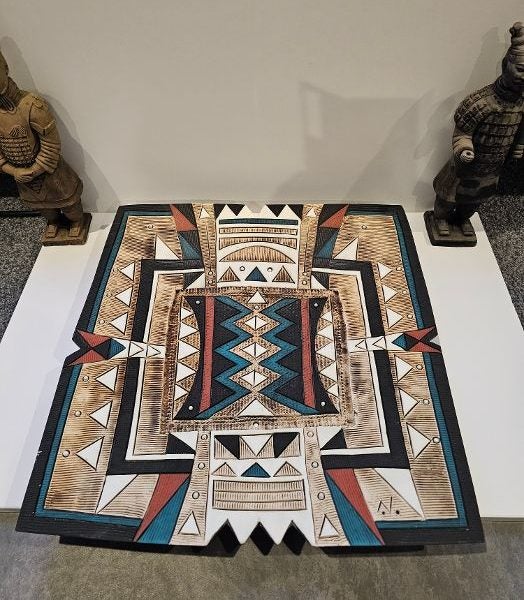 Large Sculptural Pottery Art Piece by Rodney Blumenfeld. Signed & Dated. Carousel 9