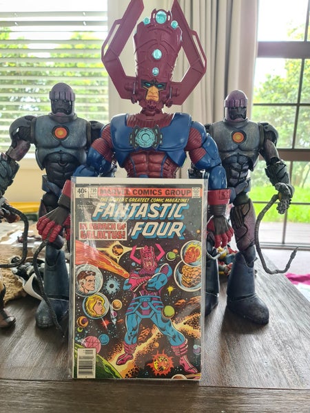 fantastic four 184comic book and Galactus 20inch eye and talking figure64583421748482112
