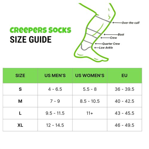 CREEPERS QUARTER CREW MERINO TOE SOCKS 2.0 BLACK LARGE Carousel 2