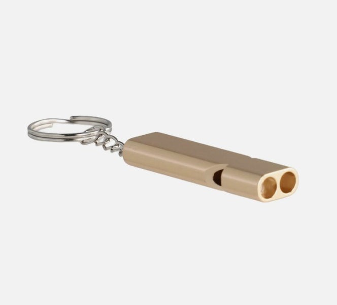 Dual Tube Outdoor Survival Whistle Aluminum Alloy High Frequency Rescue Whistle Carousel 2